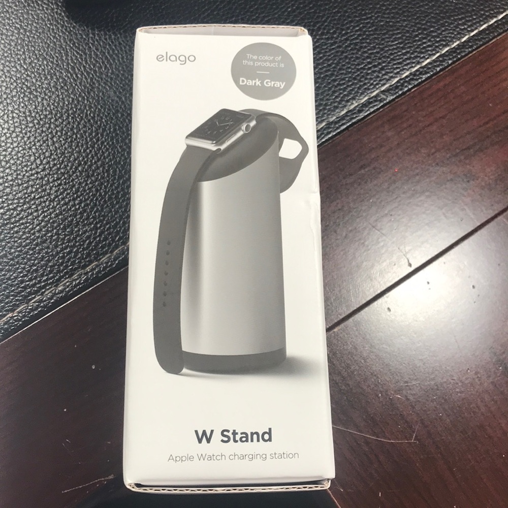 Apple Watch charging stand. (Charger not included)